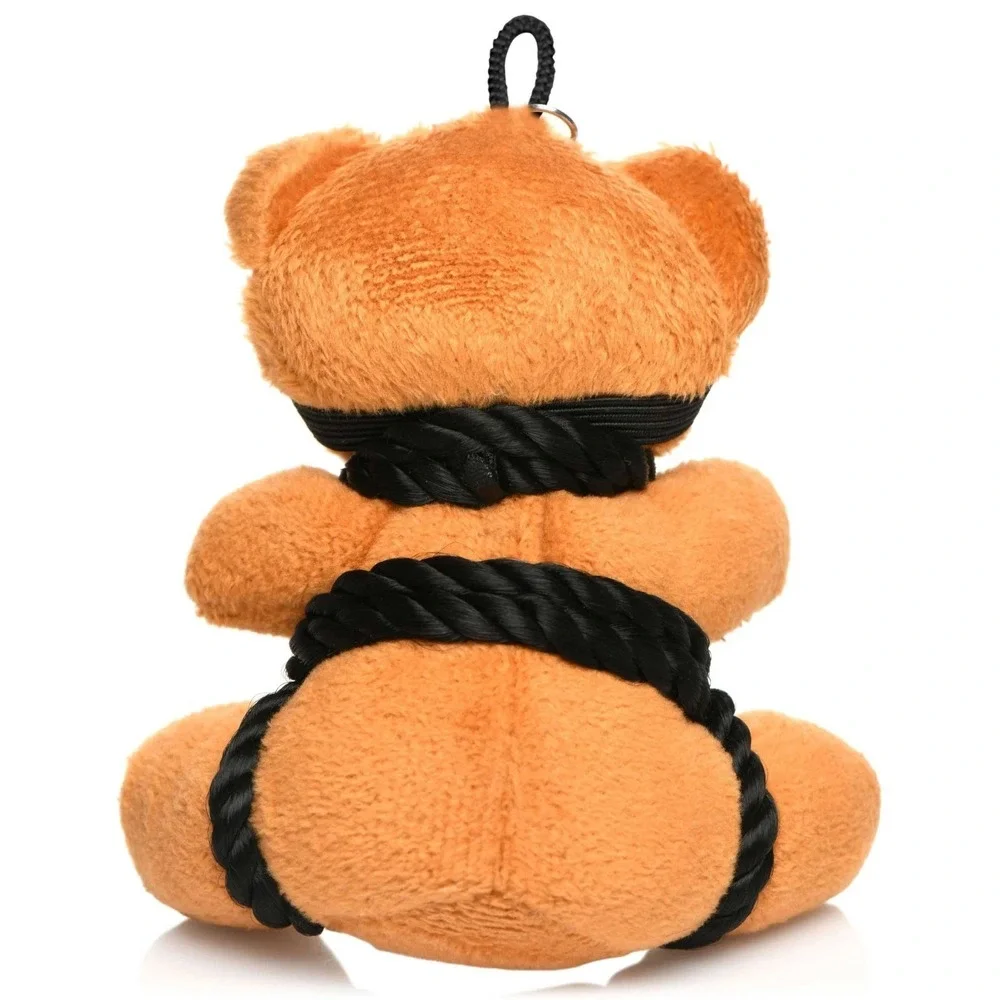 Master Series BDSM Teddy Bear Keychain Blindfold Rope Detail‎ Novelty Party Gift